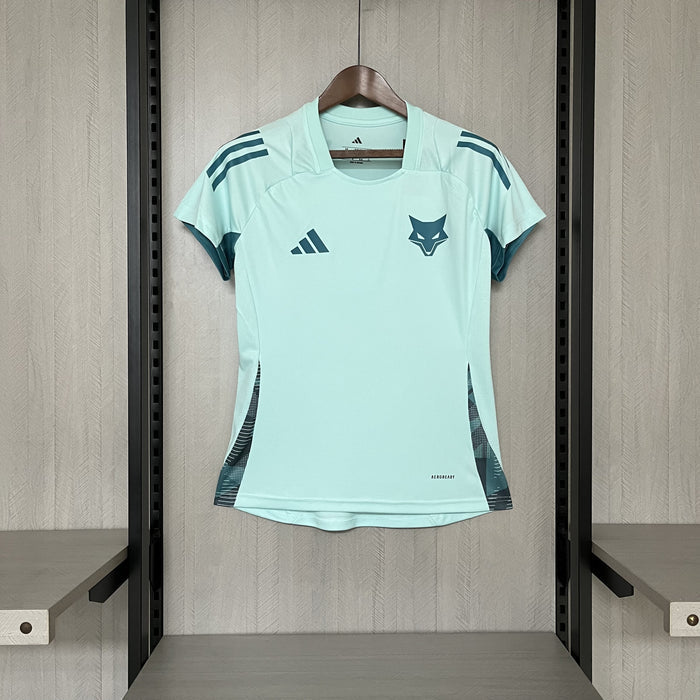Camisa Cruzeiro Treino 25/26 Adidas Feminina - Azul Turquesa