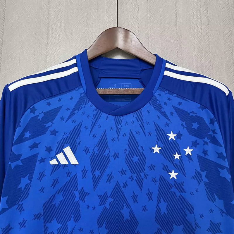 Camisa Cruzeiro Home 24/25 Adidas Torcedor Masculino - Azul