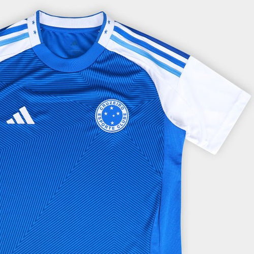 Camisa Cruzeiro Home 25/26 Adidas Torcedor Feminina - Azul e Branca