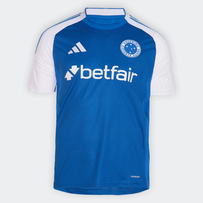 Camisa Cruzeiro Home 25/26 Adidas Torcedor Masculino- Azul e Branca