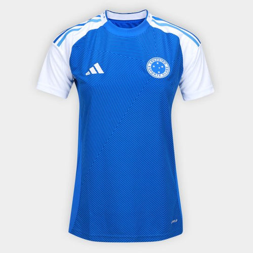 Camisa Cruzeiro Home 25/26 Adidas Torcedor Feminina - Azul e Branca